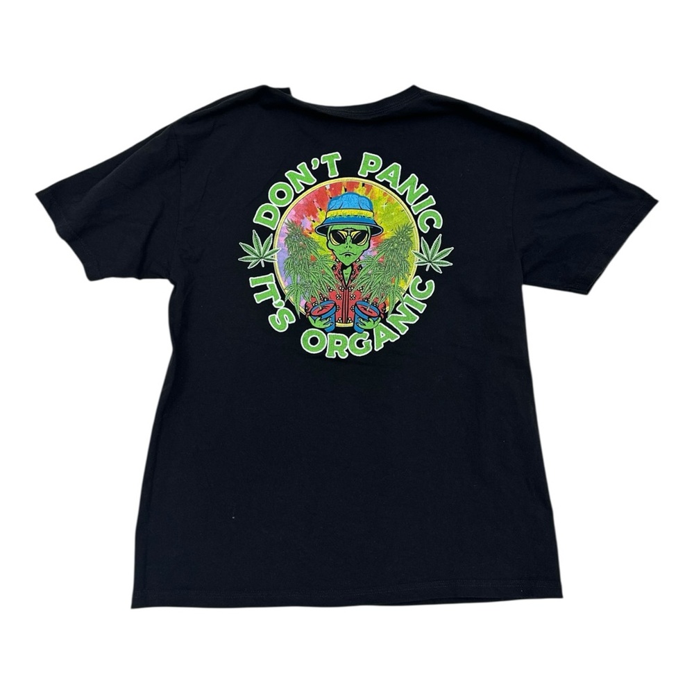 Mike N Don’t Panic It’s Organic Alien Tee - Adult Size L
